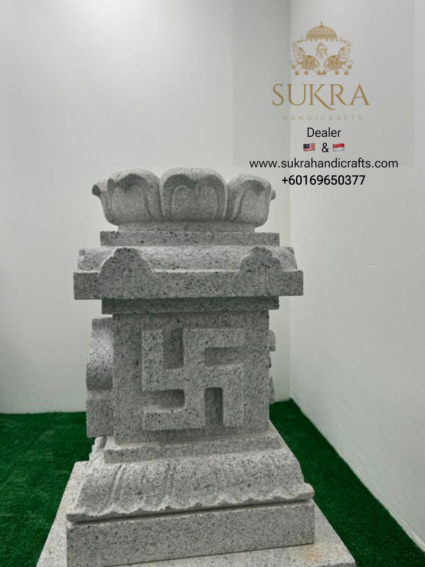 Lotus Top (K-12) (Deepam Maadam + 3 Sides Shaiva Symbols)